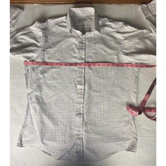 Faconnable Men's Button-Down Dress Shirt Cotton France - Size 15 1/2 L - Picture 6 of 8